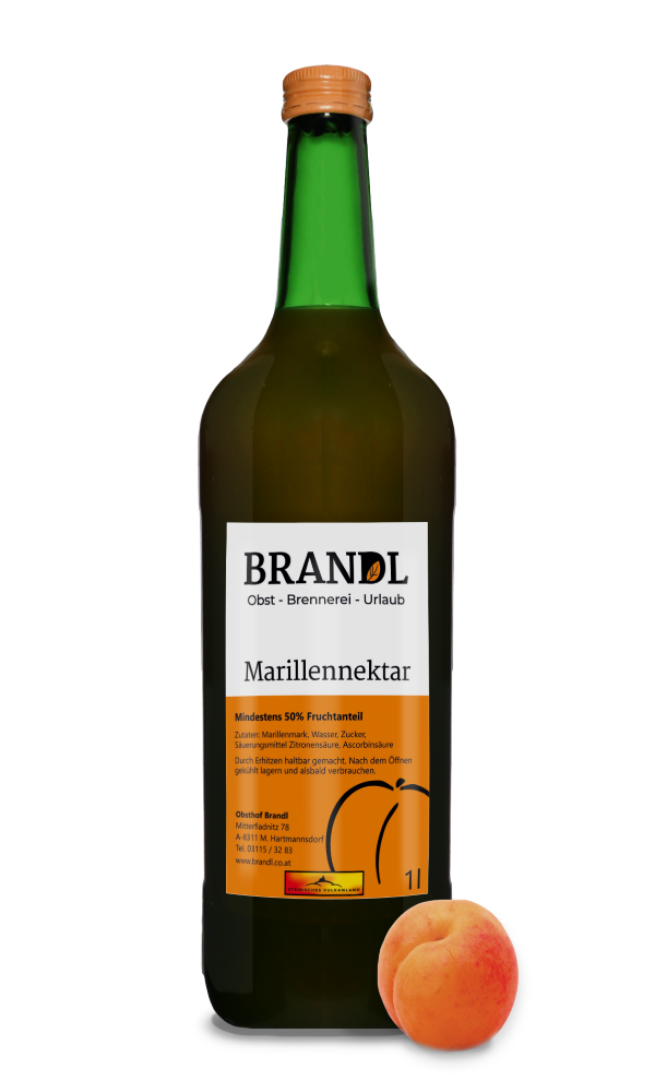 Marillennektar | BRANDL - Obst Brennerei Urlaub